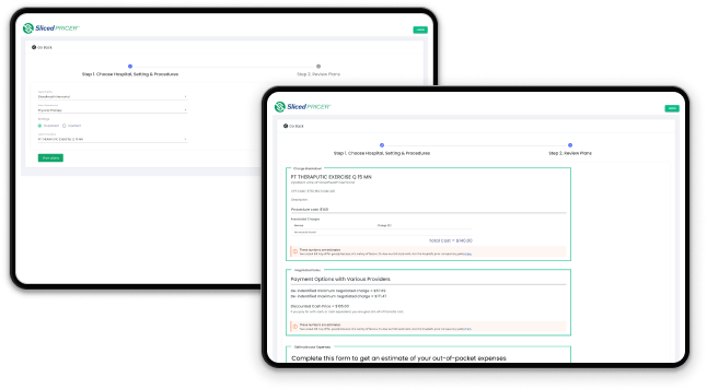 Sliced Health mockups